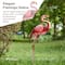 Glitzhome® 35.25" Metal Standing Flamingo Garden Statue with Stakes